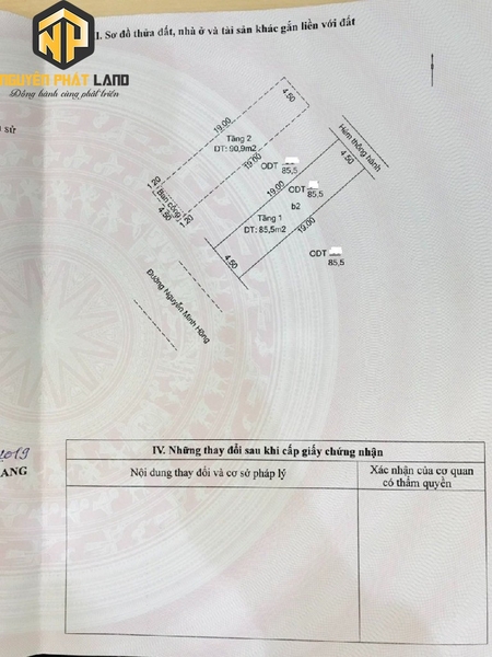 BÁN NHÀ 1 TRỆT 1 LẦU NGUYỄN MINH HỒNG - MỸ PHƯỚC [B.NMH.1]