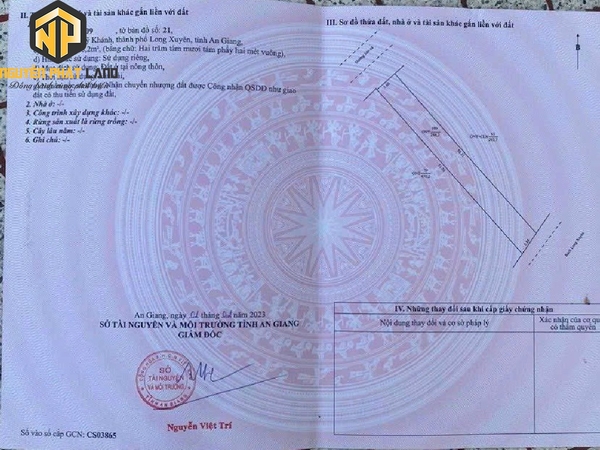 Nền Mỹ Khánh - view sông giá thơm Full thổ chỉ : 4,86 tr / m2  [B.ĐLXMK.1]