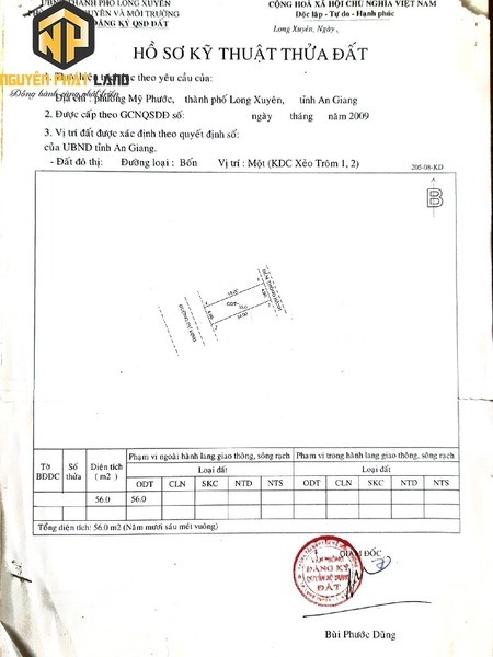 Bán nhà lầu mặt tiền chợ Xẻo Trôm, Mỹ Phước [B.HHG.2]