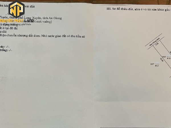 🍃 Sở Hữu Nền Đất Tuyệt Vời tại Đường Nguyễn Bình, Mỹ Phước [ B.NB.2]