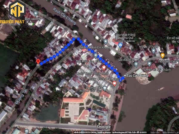 Bán Nền Đường Cặp Rạch Mương Tài, Mỹ Khánh [B.ĐLXMK.2]