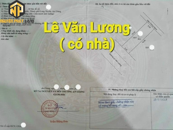 CƠ HỘI ĐẦU TƯ ĐẤT TĂNG NHÀ KHO - VỊ TRÍ VÀNG LÊ VĂN LƯƠNG - XẺO CHÔM 5 [B.LVL.1]