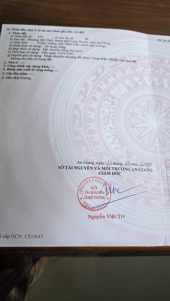 🔰 Bán Đất Làm Vườn Lộ Ô Tô - Khu Đức Thành 4, Mỹ Thới!