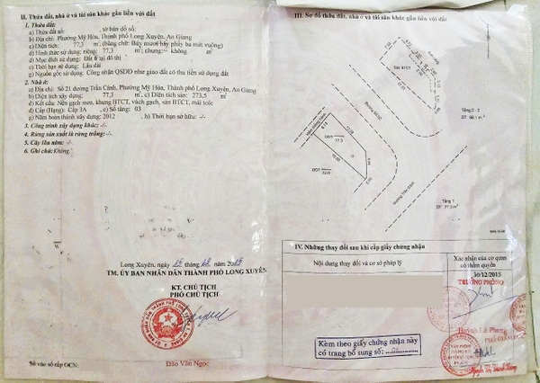 BÁN NHÀ GÓC 1 TRỆT 2 LẦU MẶT TIỀN TRẦN CẢNH – KHU BÊ TƯ