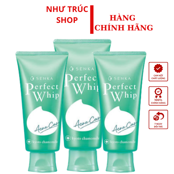 SỮA RỬA MẶT SENKA SẠCH MỤN DA KHÔ - XANH LÁ