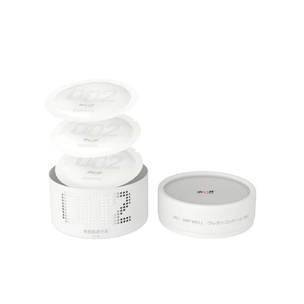 [Hộp 3 cái] Bao Cao Su Siêu Mỏng Series PU 002mm