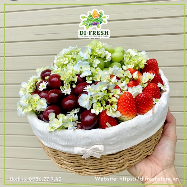 Khay trái cây Cherry x Dâu x Nho