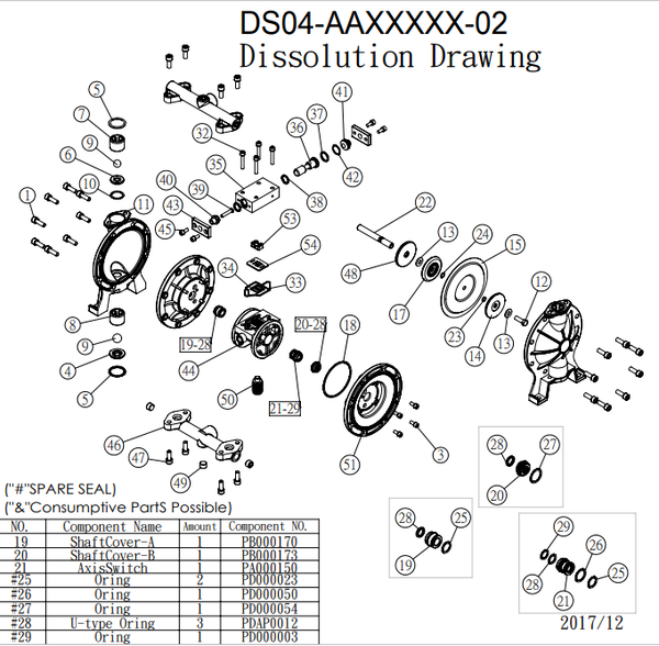 Phụ kiện bơm màng TDS DS04 Nhôm