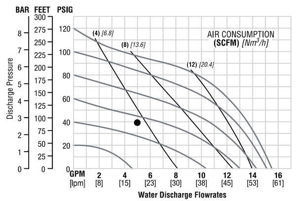 Thông số kỹ thuật của bơm màng Wilden P1/SSPPP/TNU/TF/STF
