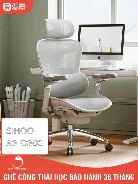 Ghế công thái học ergonomic Sihoo a3 (Sihoo Doro C300)
