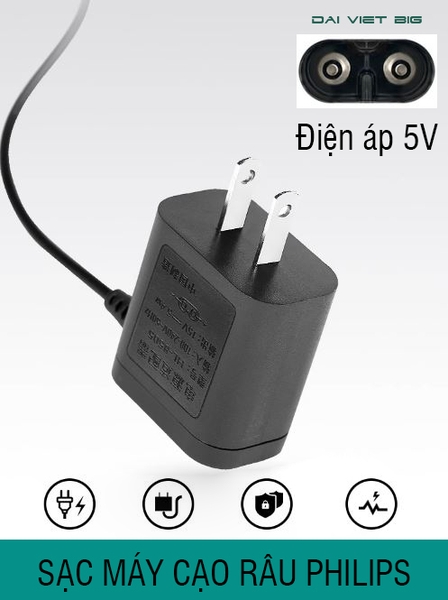 Sạc máy cạo râu philips 5V bảo hành 12 tháng