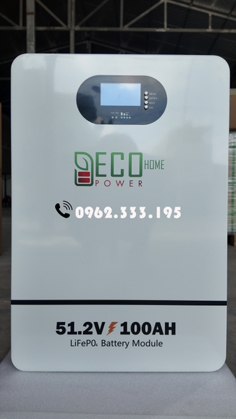 Pin Lithium ECOHOME | 51.2V - 100AH - 5KWH | Bảo Hành 5 năm