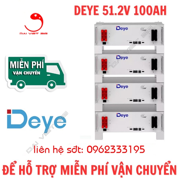Pin Lithium DEYE 51,2V-100Ah | DEYE SE-G5.1 Pro 2025