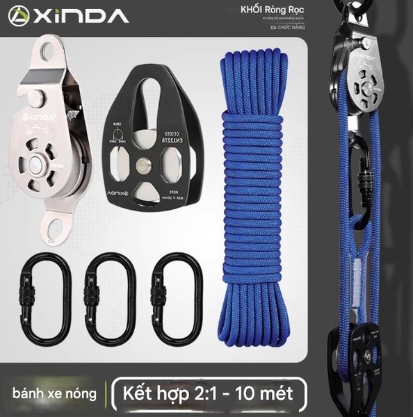Nâng ròng rọc tự khóa bánh xe treo máy điều hòa không khí dàn nóng nâng ...