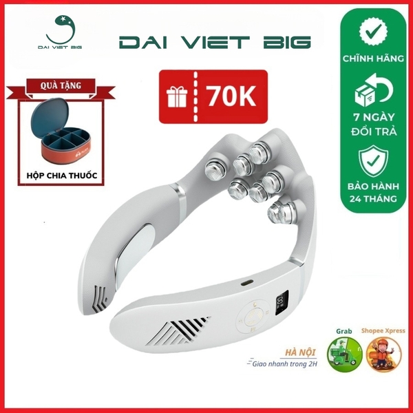 Máy massage vai cổ nóng lạnh SKV-CW1, thư giãn và khôi phục sức khỏe, giảm căng cứng cơ hiệu quả, sử dụng an toàn cho da