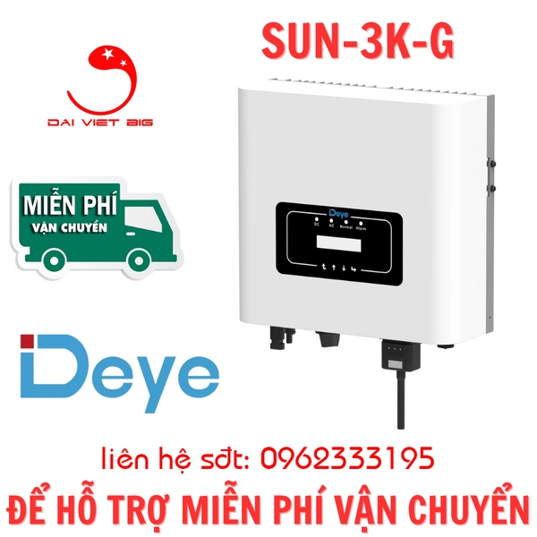 Biến tần hòa lưới DEYE 3kW | Inverter DEYE 3KW SUN-3K-G04P1-EU-AM1