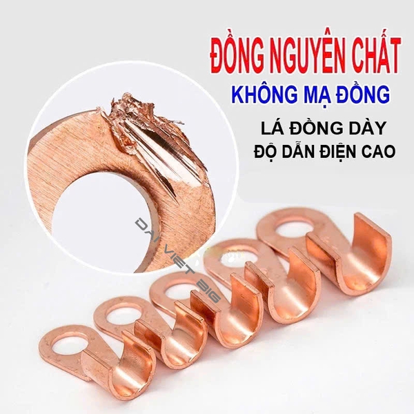 Đầu COS Đồng nguyên chất OT-100A OT-200A nối dây cỡ nhỏ cỡ lớn đủ Ampe