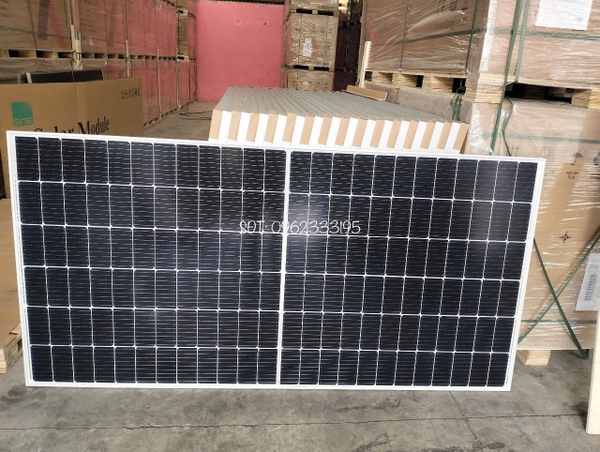Tấm Pin mặt trời SNE 455W LOẠI A 1 mặt kính HIỆU SUẤT CAO 2025