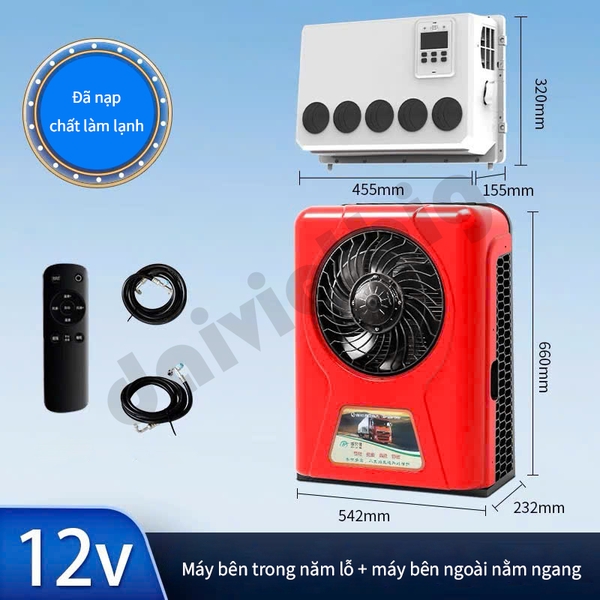 Điều hoà xe tải 12v
