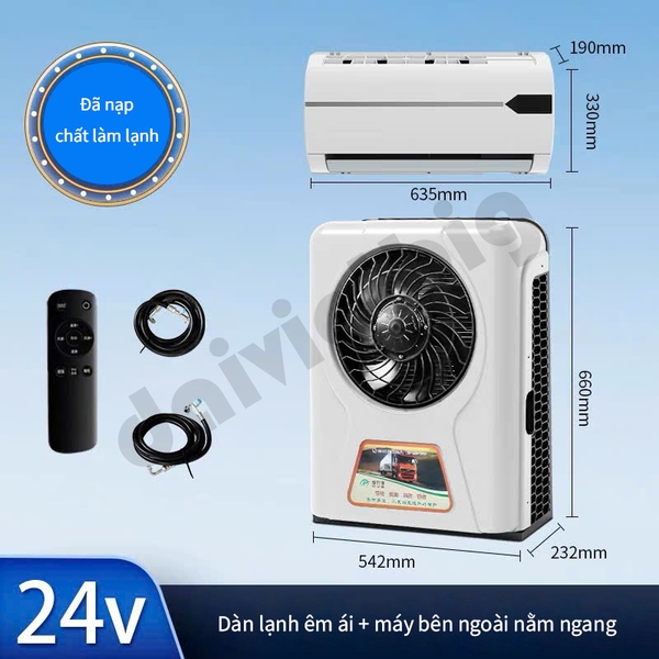 Điều hoà xe tải 24v cao cấp tiết kiệm năng lượng