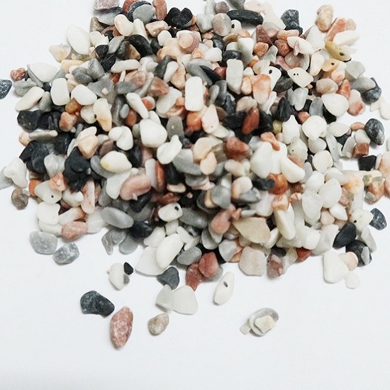 Sỏi nhiều màu tự nhiên trang trí nhà mô hình, chậu cây, lót bể cá, cây sen đá
