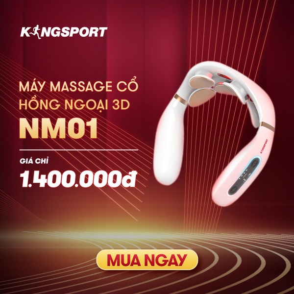 MÁY MASSAGE CỔ HỒNG NGOẠI 3D KINGSPORT (NM01)