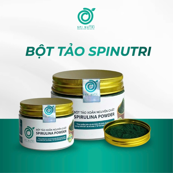 BỘT TẢO XOẮN SPIRULINA NGUYÊN CHẤT SẤY LẠNH 100G