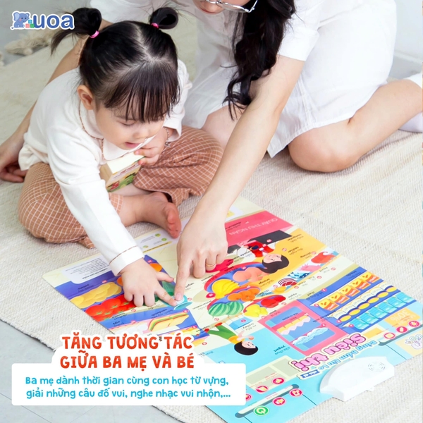 [UOA] Bảng Bấm Líu Lo - Tranh bấm âm thanh phát triển ngôn ngữ