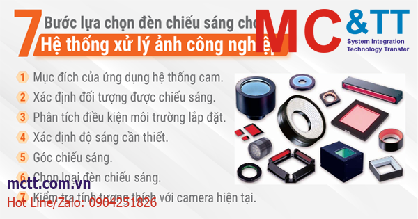 Lựa chọn nguồn ánh sáng (Light Source) cho hệ thống camera xử lý ảnh công nghiệp