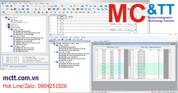 CICON - Phần mềm lập trình cho PLC Cimon