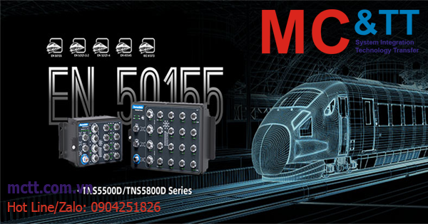 Phát triển mạng đường sắt đáng tin cậy với Switch Ethernet tuân thủ tiêu chuẩn EN 50155 của 3onedata