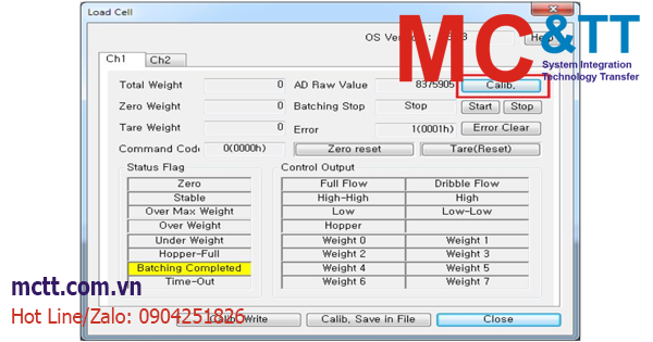Cách hiệu chỉnh module Loadcell Cimon?