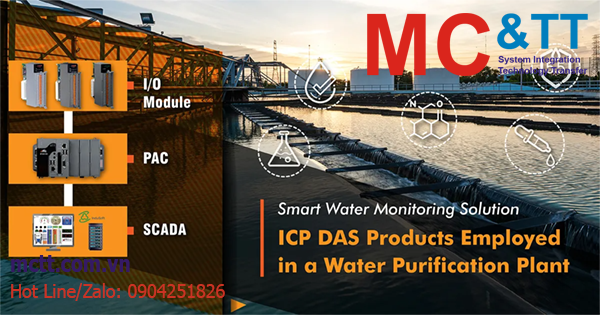 Giải pháp giám sát quản lý nước thông minh với bộ điều khiển PAC hãng ICP DAS