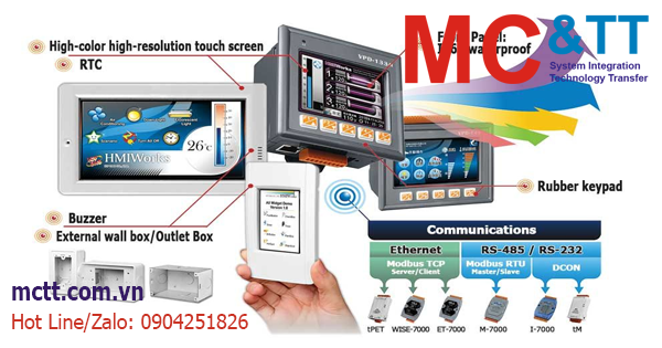 Giới thiệu Màn hình cảm ứng HMI/TouchPAD (TPD/VPD) hãng ICP DAS
