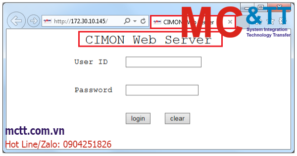 Hướng dẫn cấu hình Web Server cho bộ lập trình PLC Cimon