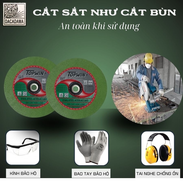 Đá cắt sắt TOPWIN NHẬP KHẨU 300 x 3 x 25,4mm