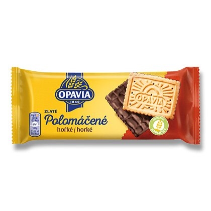 Opavia Zlaté polomáčené sušenky hořké 100 g