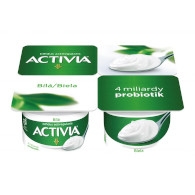 Activia bílá 4x120g