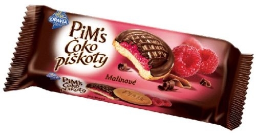 Opavia Pims čokopiškoty malina 147 g 6 / 147 g