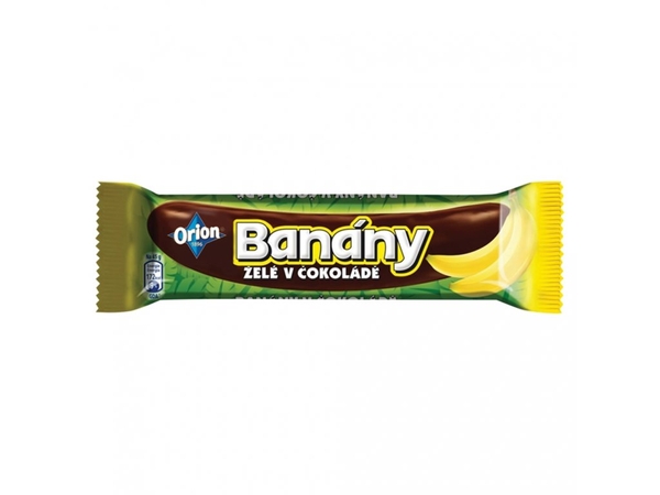 Orion Banány želé tyčinka v hořké čokoládě