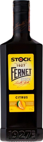 Fernet Stock Citrus likér 27  %  500 ml 12/500 ml