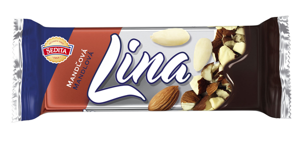 Sedita Lina oplatka s mandlí v kakakové polevě 36/ 60 g