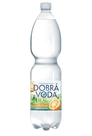 Dobrá voda Pomeranč jemně perlivá 1,5 l