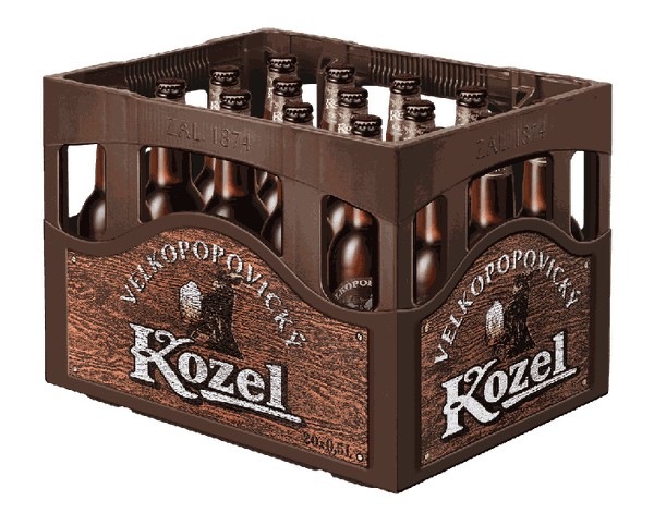 Velkopovický kozel černé pivo 500 ml vratná lahev 20 × 500 ml