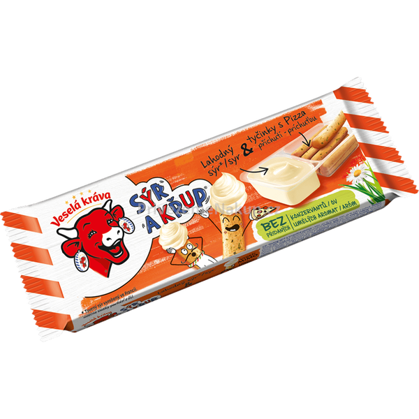 Veselá kráva a sýr a křup pizza chlaz 35 g