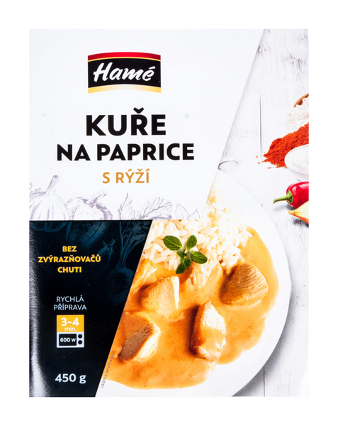 Kuře na paprice s rýží 450g Hamé