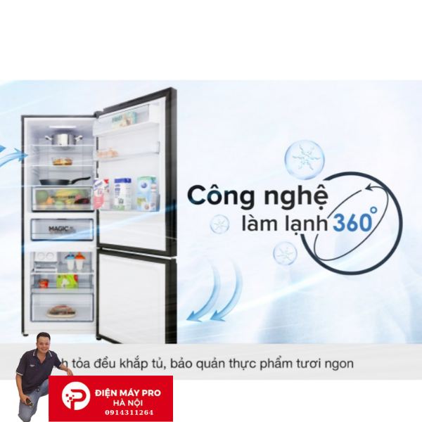 Tủ lạnh Aqua Inverter 292 lít AQR-IG338EB Kho Điện Máy Pro Giá Rẻ Nhất