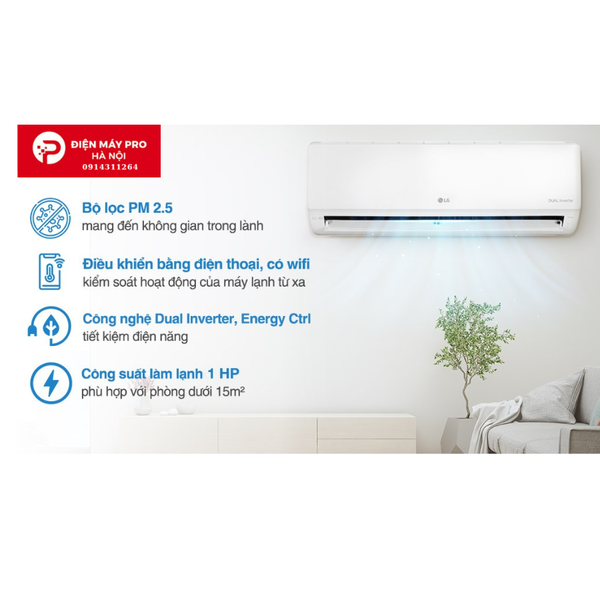 Điều hòa LG Inverter 24000 BTU 1 chiều V24WIN1 Mới 100%