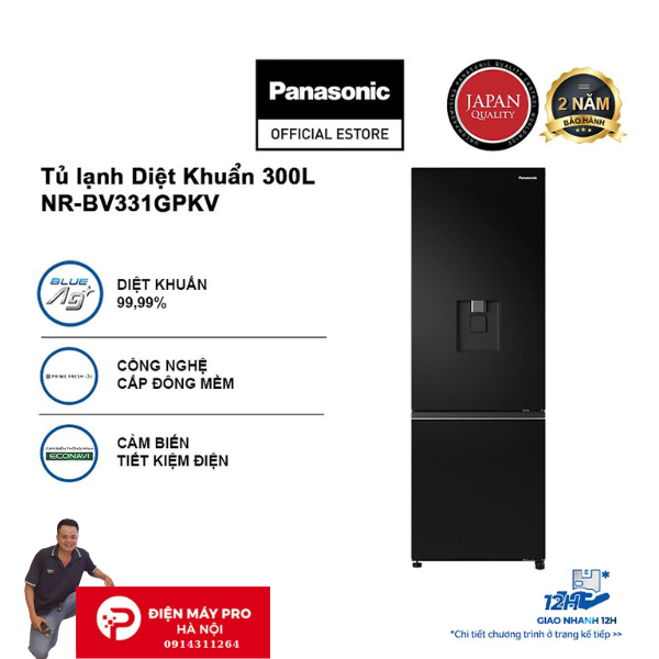 Tủ lạnh Panasonic Inverter 325 lít NR-BV361GPKV Kho ĐIện Máy Pro Giá Rẻ Nhất