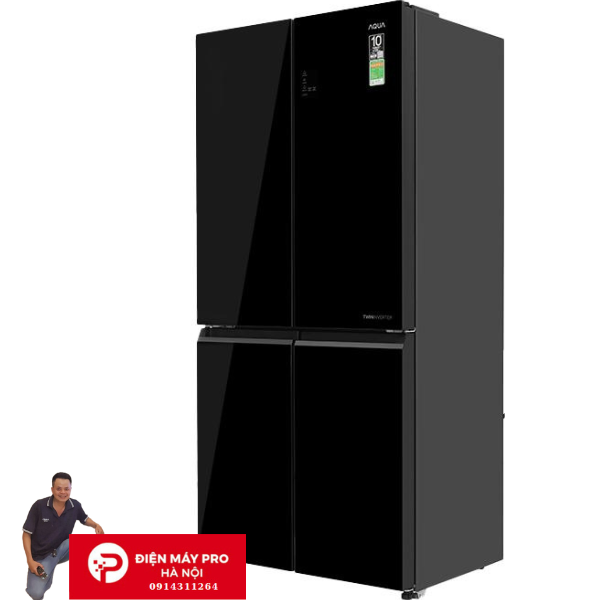 Tủ lạnh Aqua Inverter 469 lít Multi Door AQR-M536XA(GB) Kho ĐIện Máy Pro Mới 100%